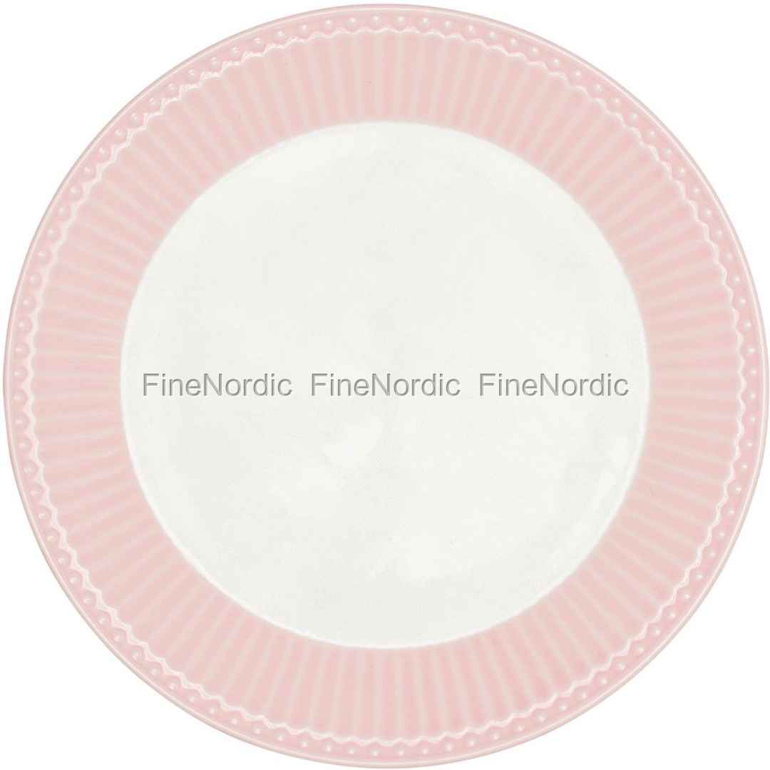 GreenGate Tallerken - Plate - Alice Pale Pink 23,5 cm
