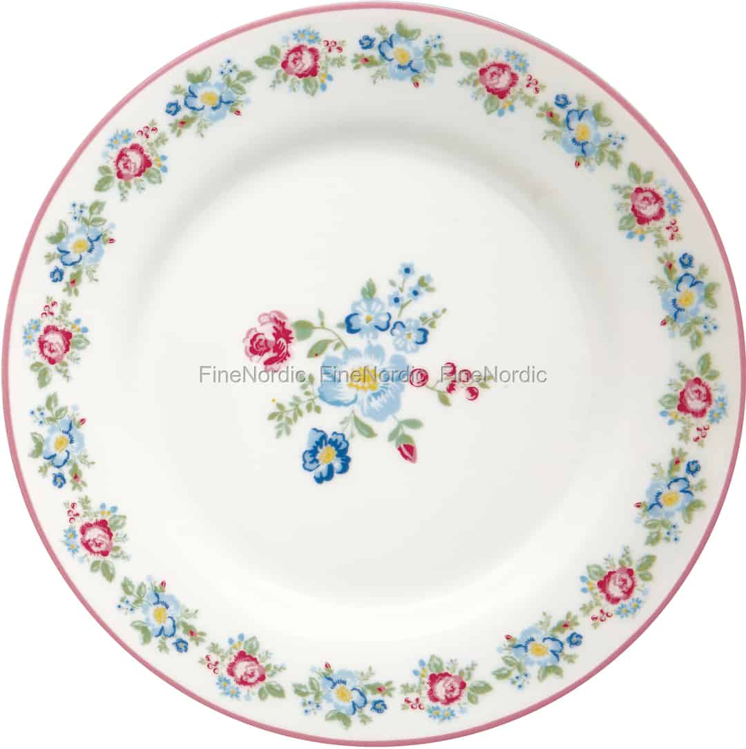 GreenGate Tallerken Henrietta White